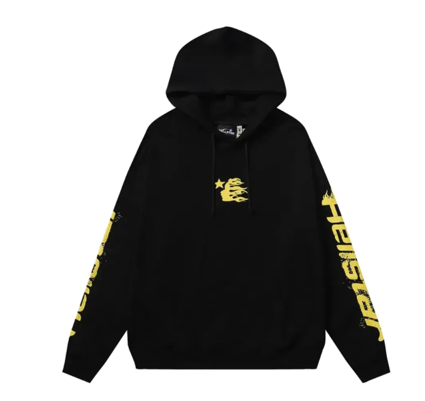 Hellstar Speed Hoodies #2230 Black Yellow