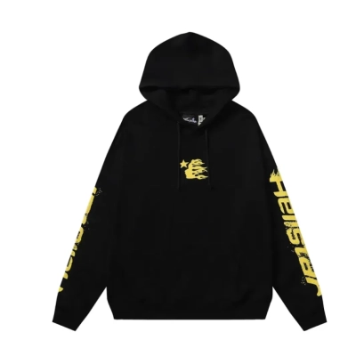 Hellstar Speed Hoodies #2230 Black Yellow 01