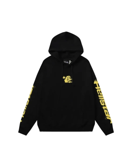 Hellstar Speed Hoodies #2230 Black Yellow 01