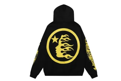 Hellstar Speed Hoodies #2230 Black Yellow 02