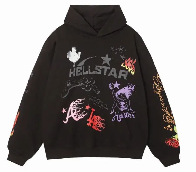 Hellstar Studio Summer Love Hoodie #3100 Black