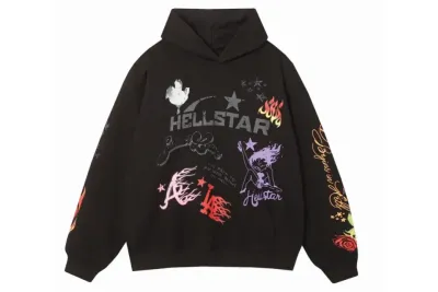 Hellstar Studio Summer Love Hoodie #3100 Black 01