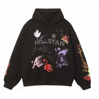 Hellstar Studio Summer Love Hoodie #3100 Black 01