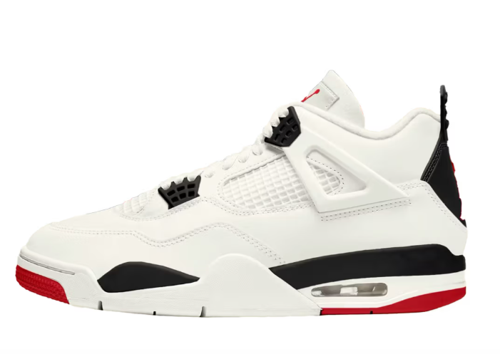 PKGoden Air Jordan 4 Retro White Black And Red IM4002-100