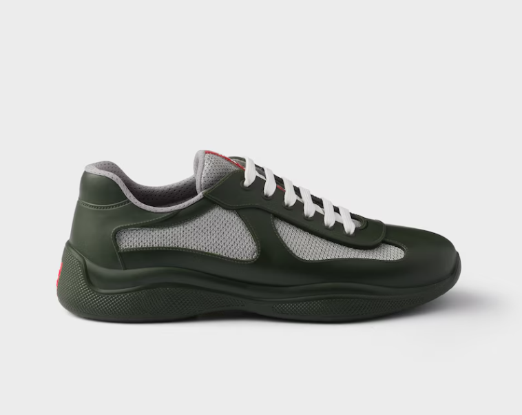 PKGoden Prada America's Cup Soft rubber and bike fabric sneakers