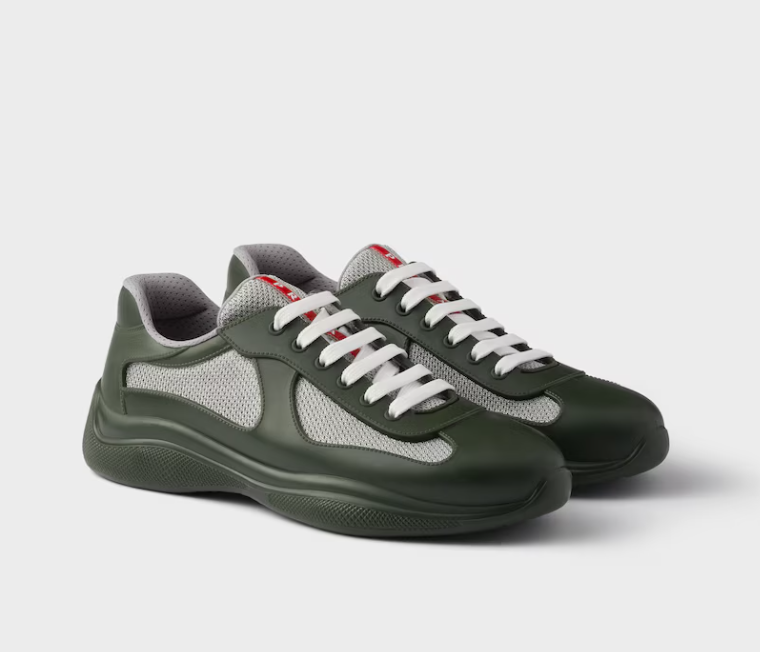 PKGoden Prada America's Cup Soft rubber and bike fabric sneakers