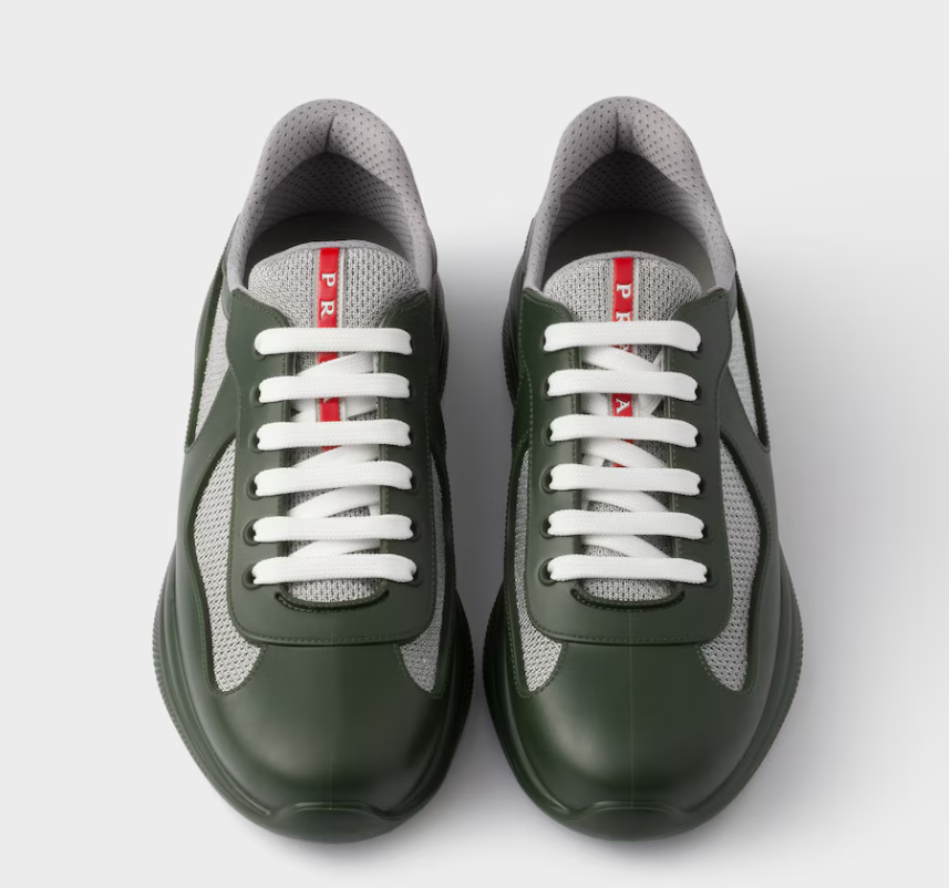 PKGoden Prada America's Cup Soft rubber and bike fabric sneakers
