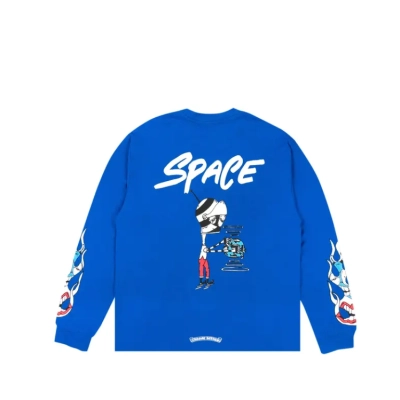 Chrome Hearts x Matty Boy Space Long-Sleeve T-Shirt Blue 02