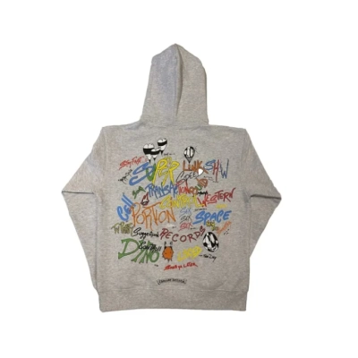 Chrome Hearts Matty Boy Brain Hoodie Heather Grey 02
