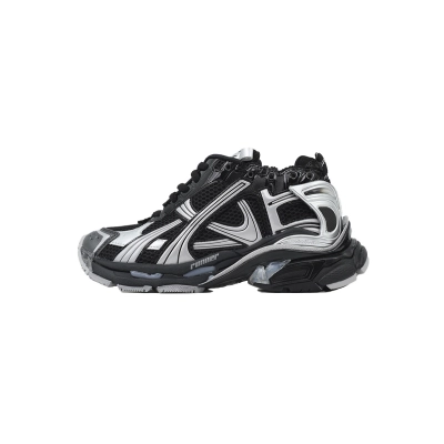 PKGoden Balenciaga Runner Sneaker Black Silver 01