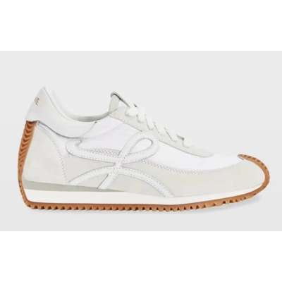 PKGoden LOEWE Flow Runner White Suede 01