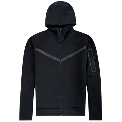 Nike Tech Full-Zip Windrunner Hoodie & Joggers Set Black 02