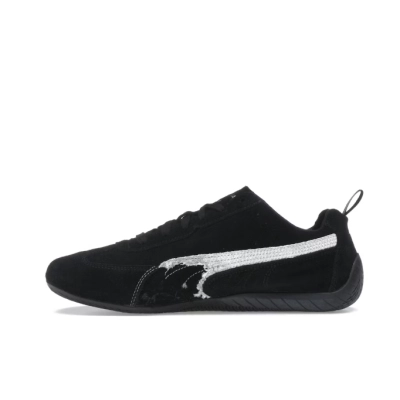 PKGoden Balenciaga x Puma Speedcat Suede Distressed Black White 01
