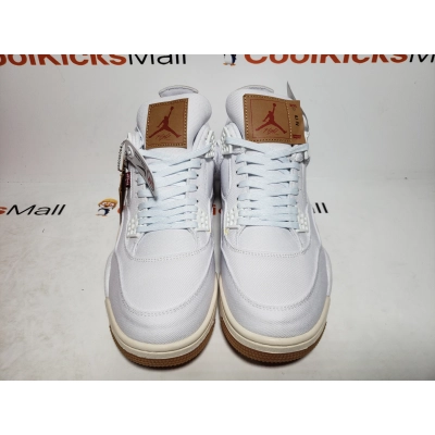 PKGoden Air Jordan 4 Retro Levi's White,AO2571-100 02