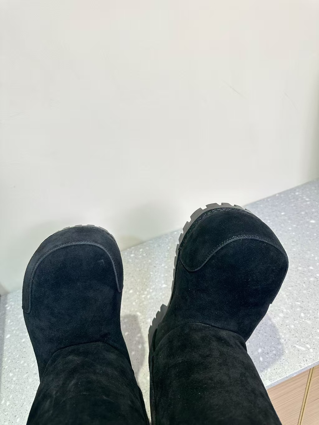 PKGoden Balenciaga Alaska Fur High Boot Black