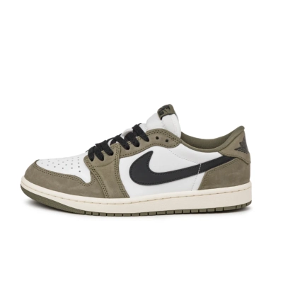GET Air Jordan 1 Low Medium Olive 01