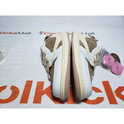 PKGoden Air Jordan 1 Retro Low GET Travis Scott Sail Shy Pink,DM7866-106 02