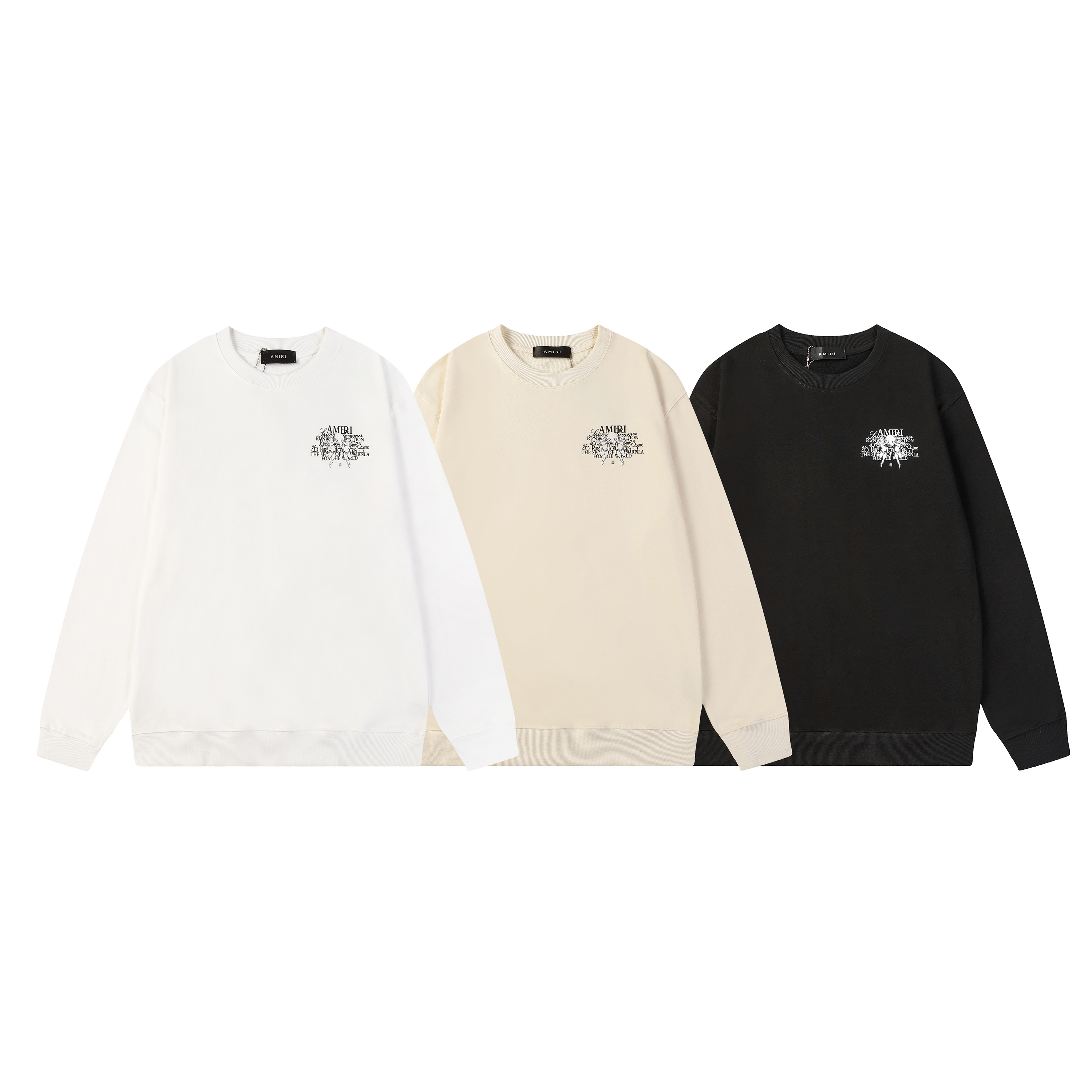 Amiri Hoodie Black/ White/Beige, A06# p65