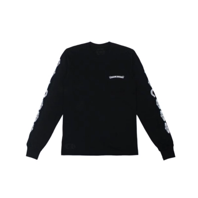 Chrome Hearts Floral Cross L/S T-shirt Black 01