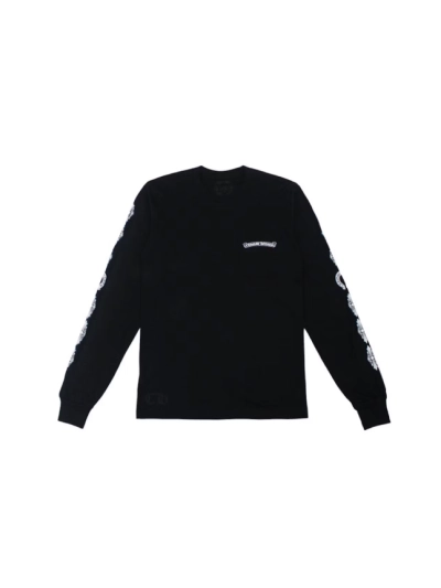 Chrome Hearts Floral Cross L/S T-shirt Black 01