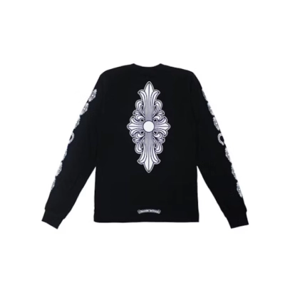 Chrome Hearts Floral Cross L/S T-shirt Black 02