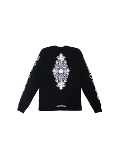 Chrome Hearts Floral Cross L/S T-shirt Black 02