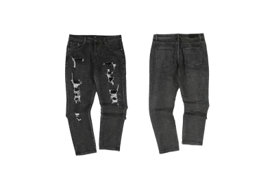 AMIRI New Washed Ripped Studded Jeans A088 02