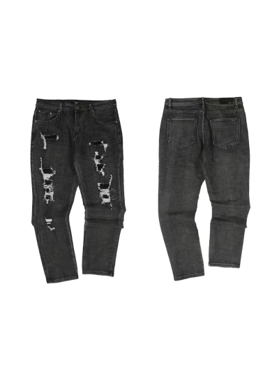 AMIRI New Washed Ripped Studded Jeans A088 02