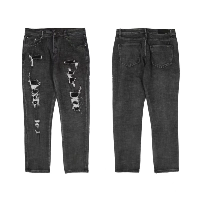 AMIRI New Washed Ripped Studded Jeans A088 01