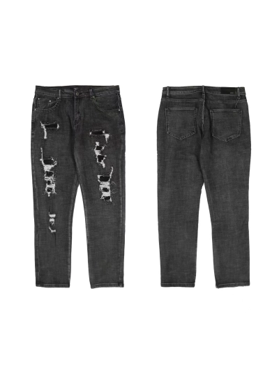 AMIRI New Washed Ripped Studded Jeans A088 01