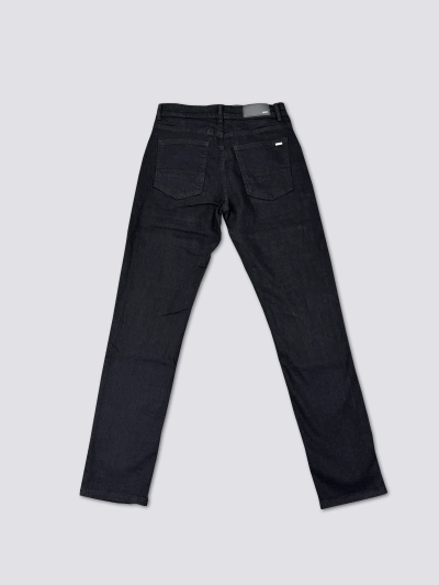 AMIRI washed denim with ink splatter and distressed details and silver rhinestone embellishments A011 02
