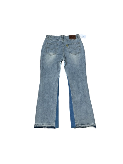 GALLERY DEPT. Distressed and patchwork flared jeans G11 02