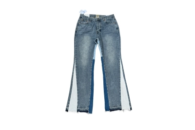 GALLERY DEPT. Distressed and patchwork flared jeans G11 01