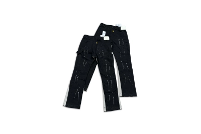 GALLERY DEPT. Patchwork Washed Vintage Jeans, High Street Splatter Paint Pants, Slightly Flared, Casual, Couple Style G33 01