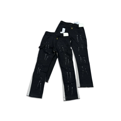 GALLERY DEPT. Patchwork Washed Vintage Jeans, High Street Splatter Paint Pants, Slightly Flared, Casual, Couple Style G33 01