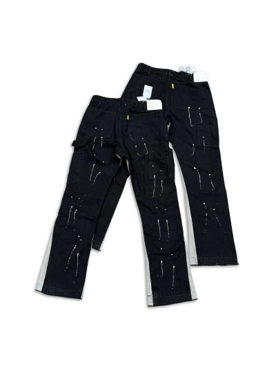 GALLERY DEPT. Patchwork Washed Vintage Jeans, High Street Splatter Paint Pants, Slightly Flared, Casual, Couple Style G33 01
