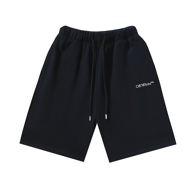 OFF-WHITE Brushed Cotton "Off Stamp" Arrows-Print Shorts – Black #1160
