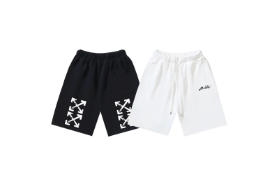 OFF-WHITE Brushed Graffiti Arrow Shorts #1009 01