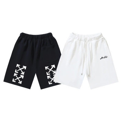 OFF-WHITE Brushed Graffiti Arrow Shorts #1009 01