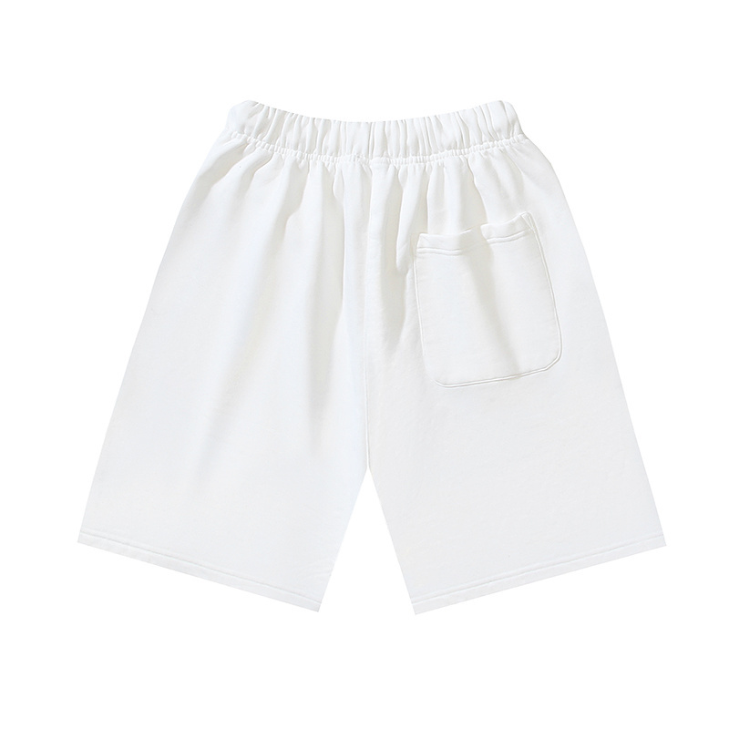OFF-WHITE Brushed Pure Cotton French Terry Shorts with 3D Logo Print #1016