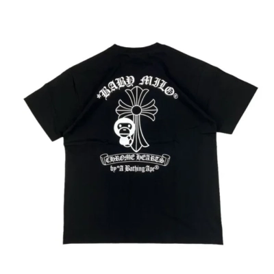 BAPE x Chrome Hearts Baby Milo T-shirt Black 02