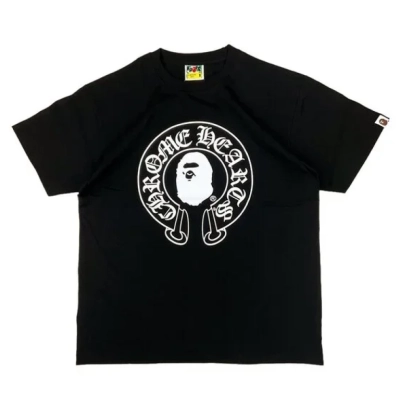 BAPE x Chrome Hearts Baby Milo T-shirt Black 01