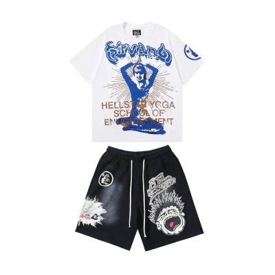 Hellstar T-Shirt 510 + Hellstar Short Pants 778 01
