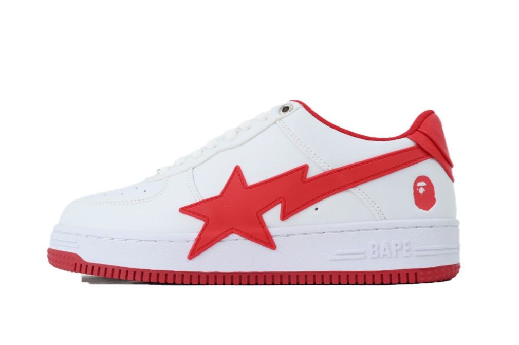 G5 BATHING APE Red And White Big Star OZXSHMX 91314M