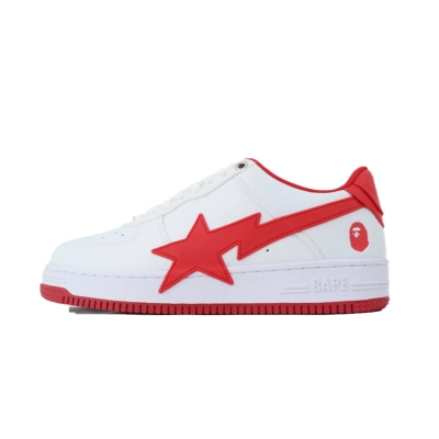 G5 BATHING APE Red And White Big Star OZXSHMX 91314M 01