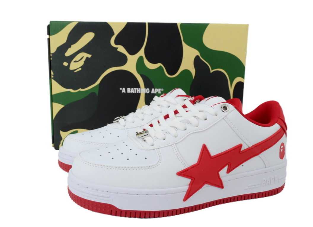 G5 BATHING APE Red And White Big Star OZXSHMX 91314M