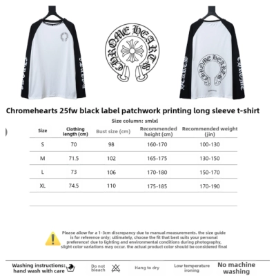 Chrome Hearts 25FW Black Label Patchwork Print Long-Sleeve + Purple Brand Jeans #9075 02