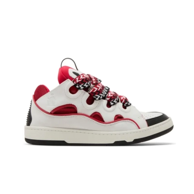 PKGoden Lanvin Curb Sneakers Red White 02
