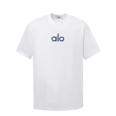 alo yoga T-shirt White (blue label) 01
