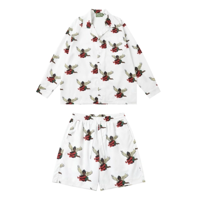 DENIM TEARS Long-Sleeve Shirt Set White 01